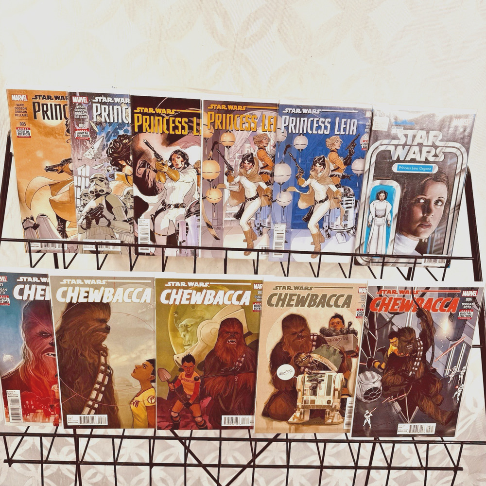 Star Wars Princess Leia 1-5 2 2nd Print & Chewbacca 1-5 Lot (Marvel Comics)